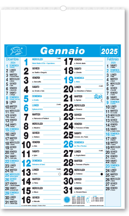 calendario olandese 102 azz