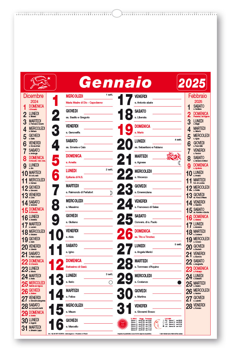 calendario olandese 102 ros