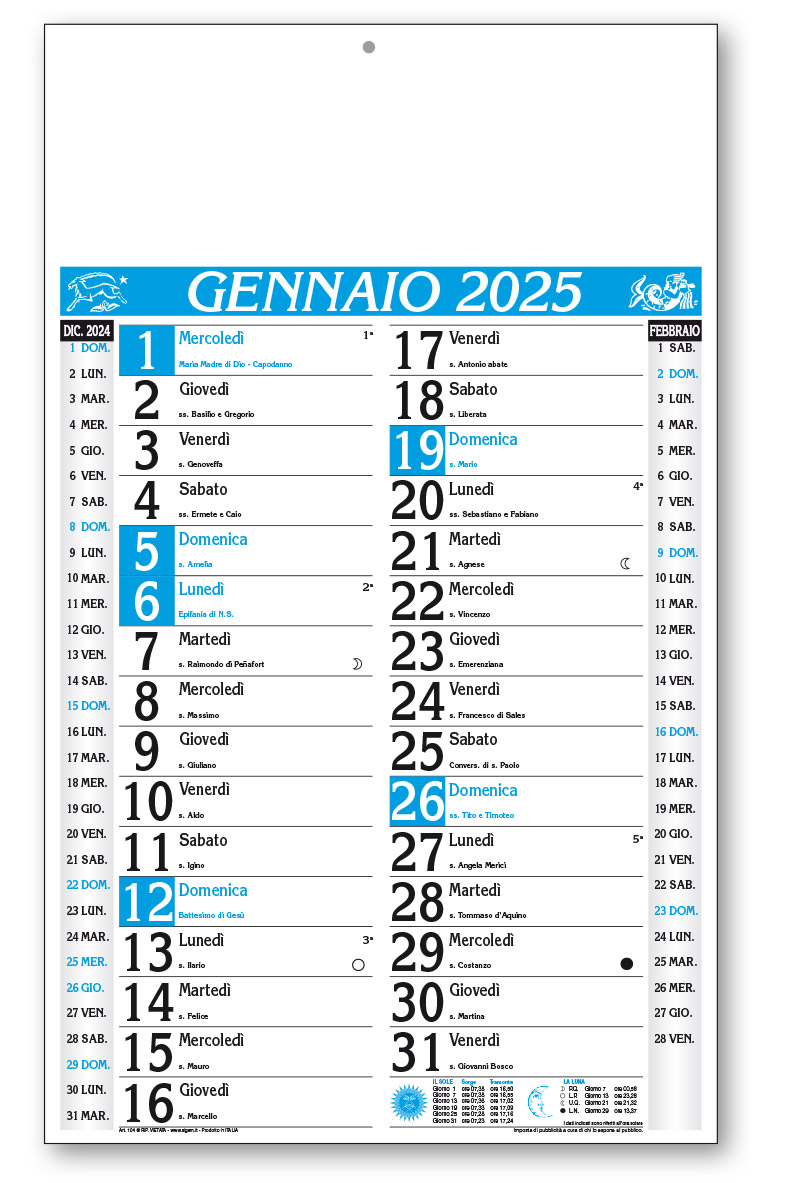 calendario olandese 104 azz