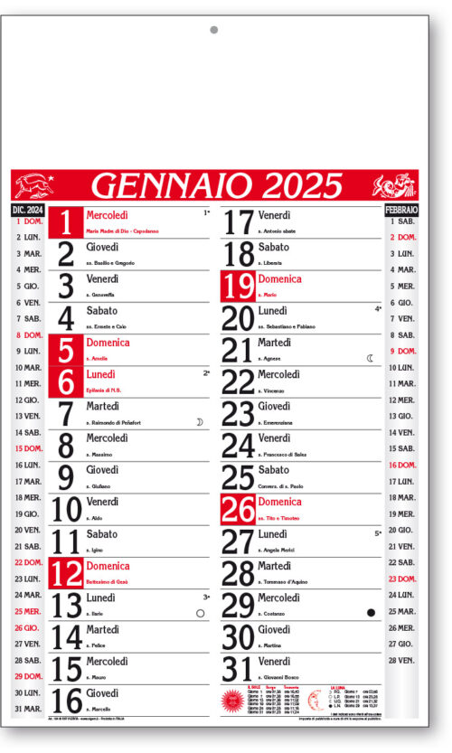 calendario olandese 104 ros