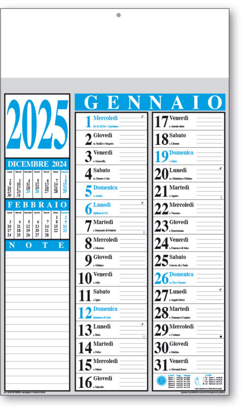 calendario olandese 106 azz