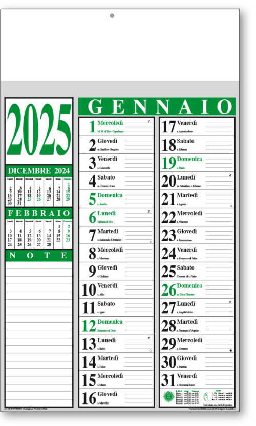 calendario olandese 106 ver
