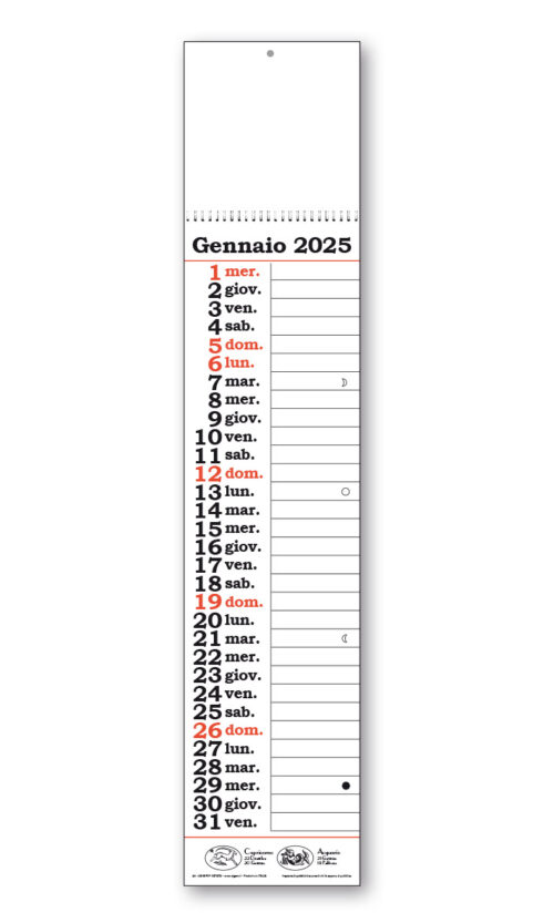 calendarioolandese 109 rosso
