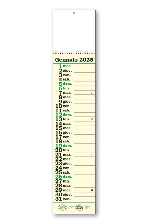 calendario olandese 109 verde