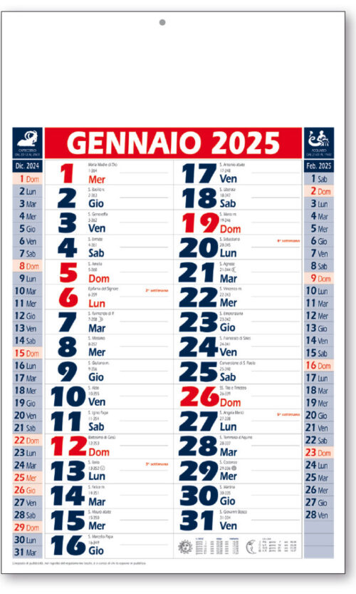 calendario olandese 113 ros
