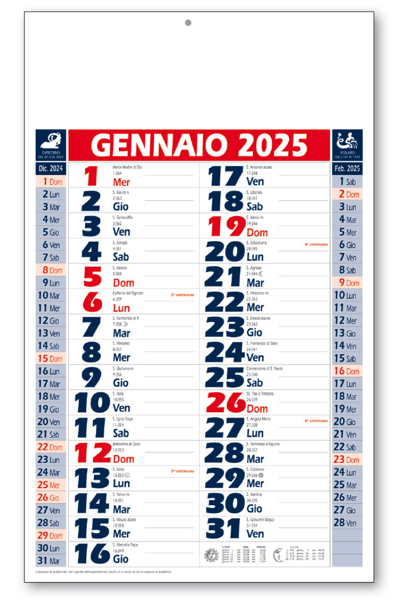 calendario olandese 113 ros