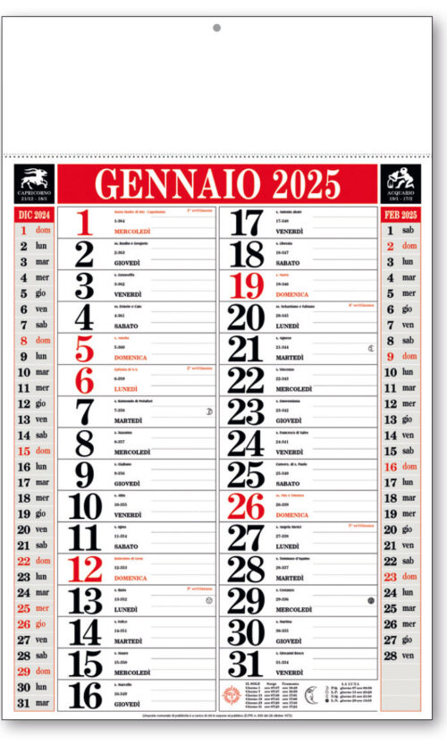 calendario olandese 114 azz