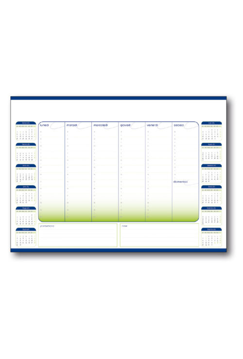 43 x 31 Organizzatore Planning Mensile Verde (X10)