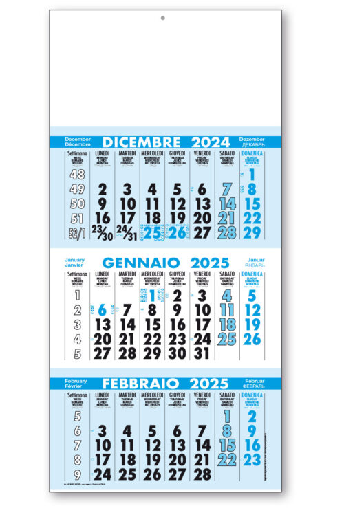 calendario trittico 137 azzurro