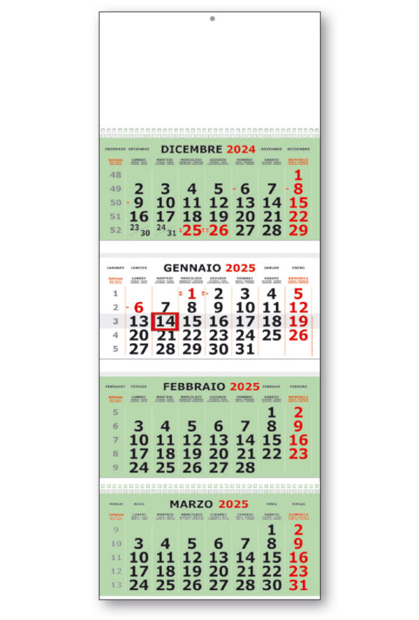 calendario olandese 148 verd