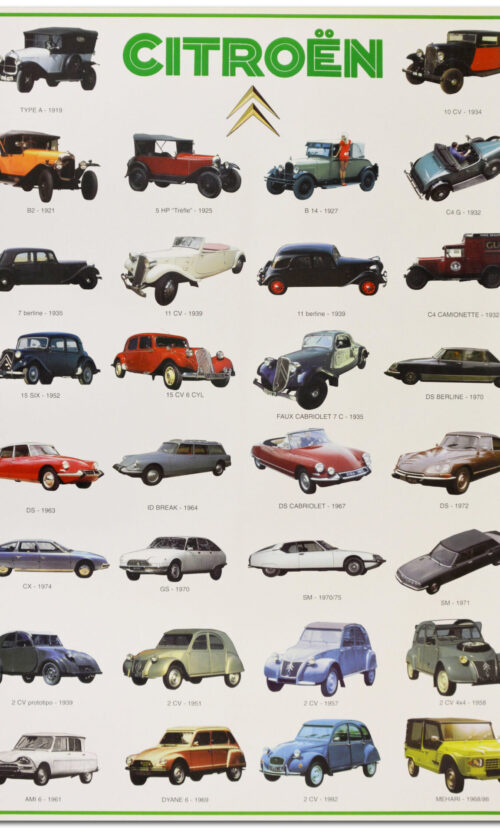 poster auto citroen