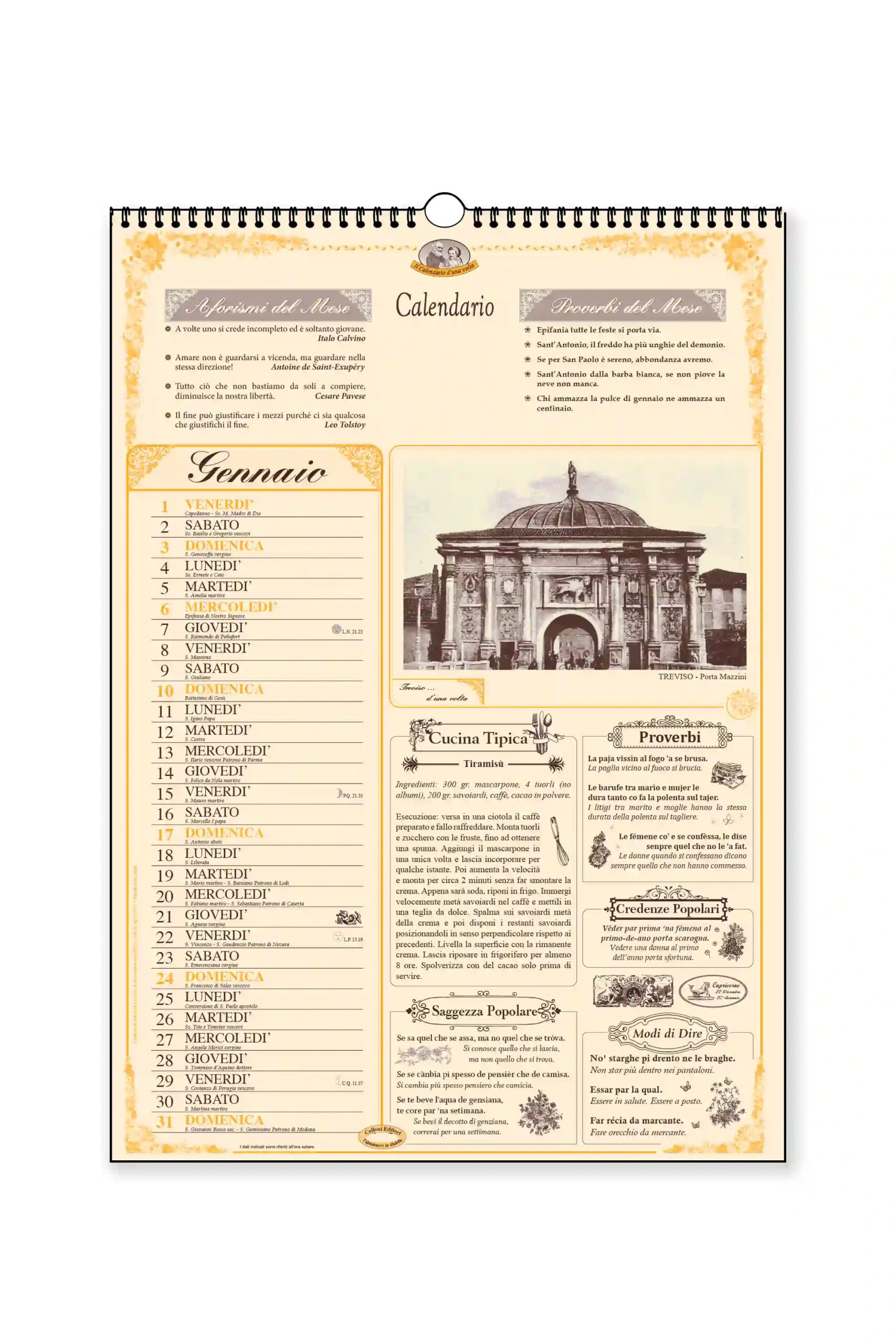calendario dialetto treviso