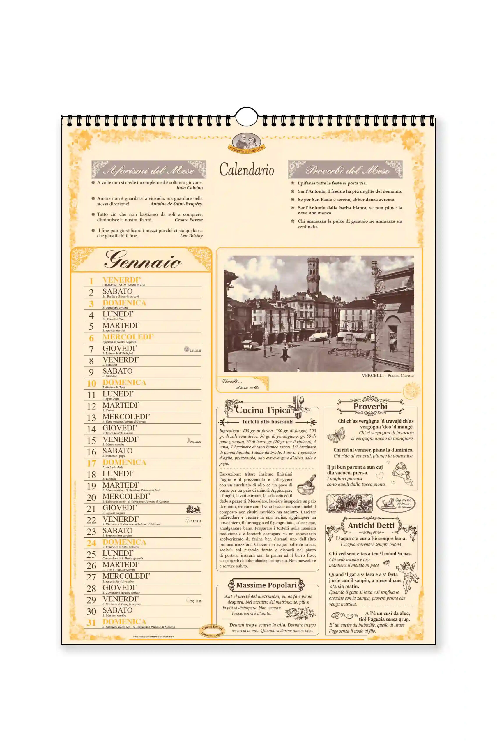 calendario dialetto vercelli