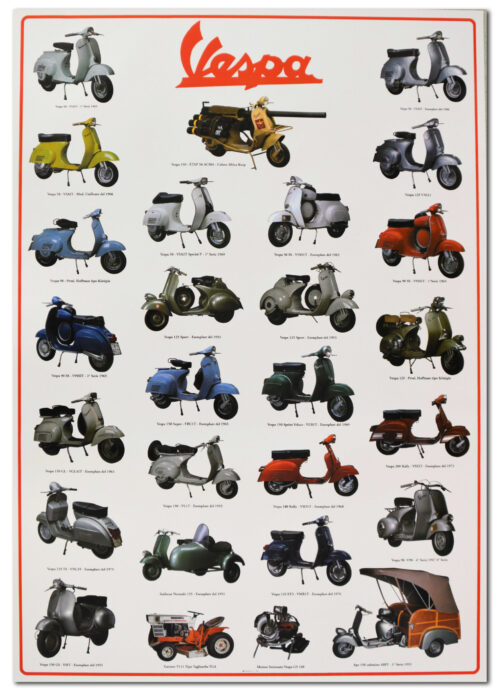 poster moto vespa classic