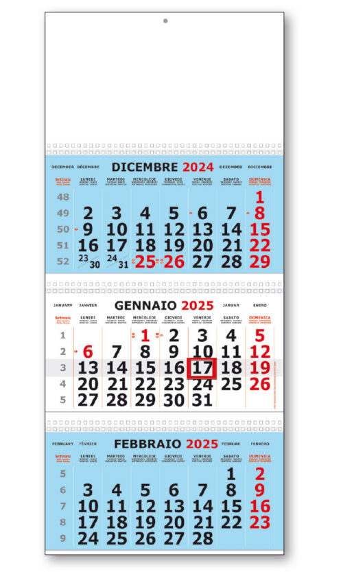 calendario trittico 129 azzurro