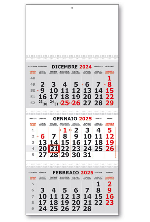 calendario olandese 129 grigio