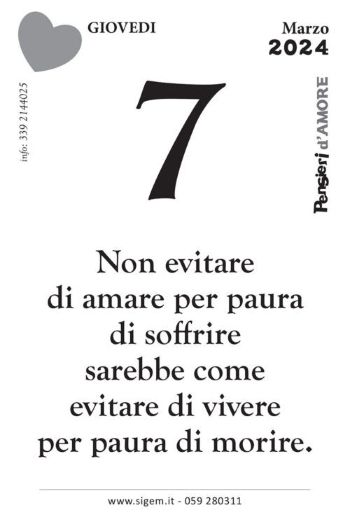 Speciale San Valentino - Calendario con 365 Frasi d' Amore - immagine 5