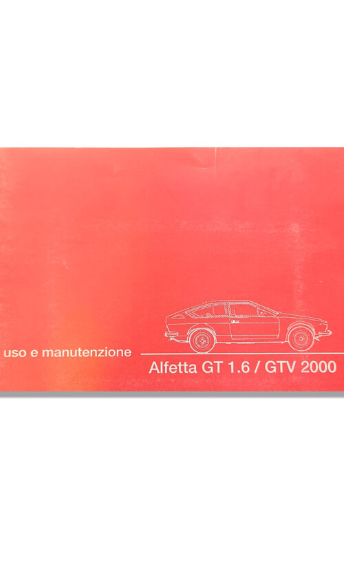 uso e manutenzione alfetta