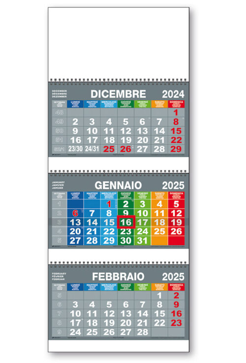 calendario trimestrale colorato 132