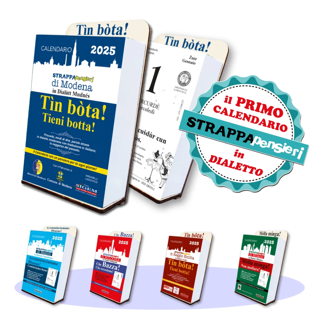 shop prodotti sigem.it calendario strappapensieri dialetto frasi giornaliere assortimento