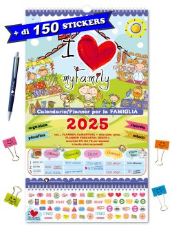 calendario IloveMyFamily planner per tutta la famiglia multipersona 2025