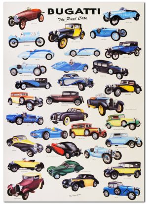 poster auto bugatti