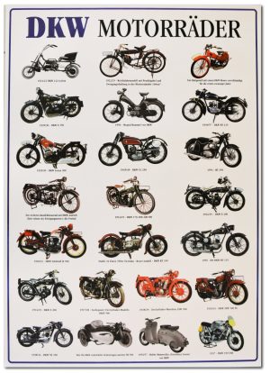 Poster Moto DKW Motorräder d’Epoca