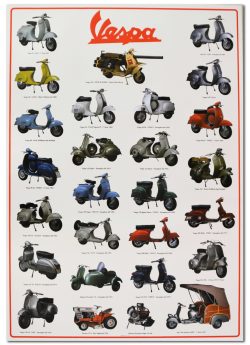 poster moto vespa classic